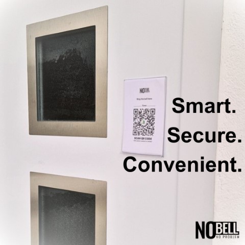 Qr code on the door